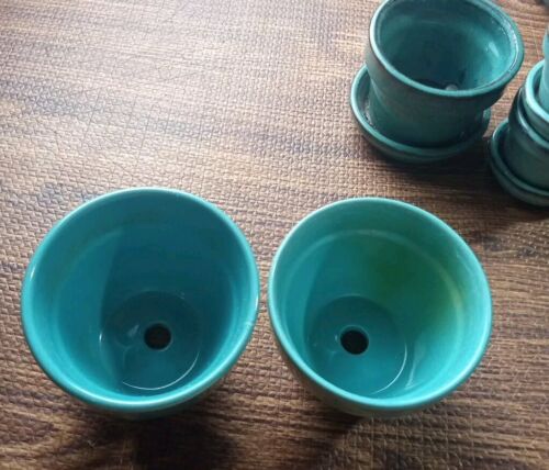 5 jardineras turquesa verde 3 con colector de agua adjunto - Imagen 11 de 16