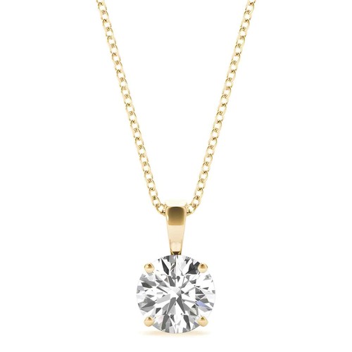 0,50 Karat Diamant Halskette, 14K Gold Labor gewachsen Diamant Halskette - Bild 2 von 5
