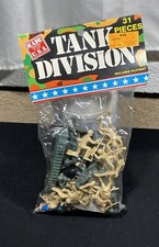 Vintage Tim Mee Toys Tank Division 1584 Toy Military Soldiers Tank 31 Piece
