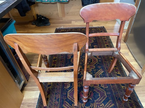 2 Antique dining chairs - Picture 4 of 5