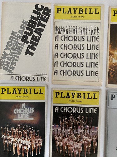A CHORUS LINE From Public Theatre Revival Rare 43 year Nine Playbill Collection - Picture 5 of 12