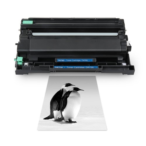 Compatible Brother TN760 Toner DR730 Drum set For DCP-L2550DW HL-L2350DW L2370DW - Picture 8 of 9
