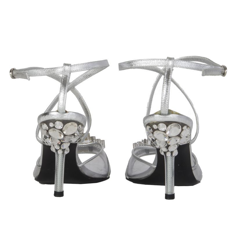 53680 auth CHRISTIAN DIOR silver leather EMBELLISHED EMBELLISHED EMBELLISHED Sandals shoes 36 9e6fc1 53680 auth CHRISTIAN DIOR silver leather EMBELLISHED EMBELLISHED EMBELLISHED Sandals shoes 36 9e6fc1