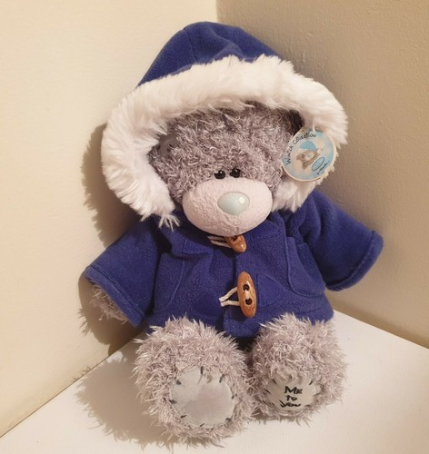 Me To You Tatty Teddy Soft Toy Plush Grey And Blue Carte Blanche 11" With Tags
