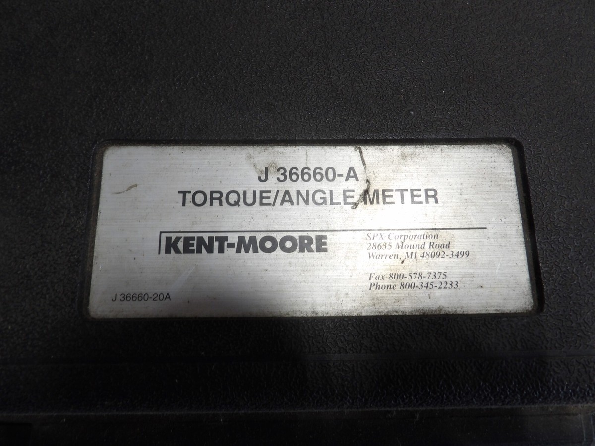 KENT MOORE TOOL J-36660-A TORQUE ANGLE METER (PARTS ONLY) | eBay KENT MOORE TOOL J-36660-A TORQUE ANGLE METER (PARTS ONLY) | eBay