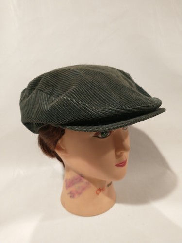 Cappello vintage anni 60 Happy Cappers golf velluto a coste secchiello newsboy RARO verde oliva M-L - Foto 3 di 11
