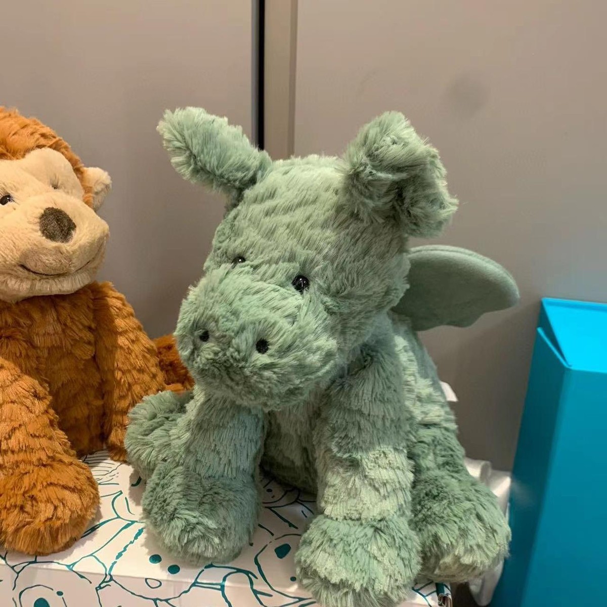  Medium Waddlewuddle Dragon グリーン Fuddlewuddle Dragon - Official Jellycat