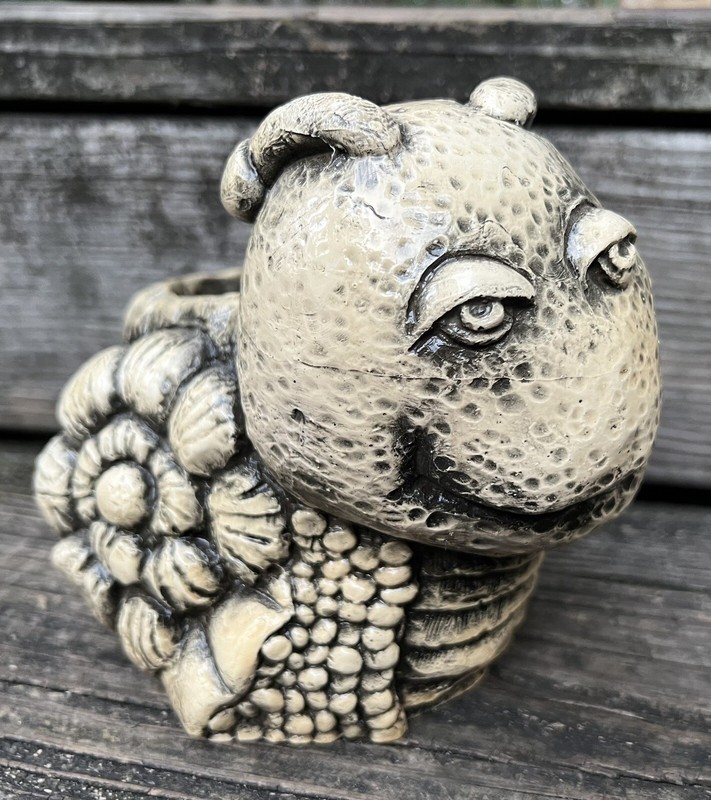 Weirdo Snail Resin Vinyl Planter 1975 Royalty Industries, Inc. USA Florida