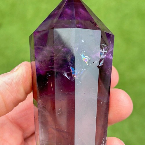 Amethyst 11 Sided Crystal Cut Vogel Reiki Wand Brazil ( 257560 ) - Picture 5 of 7