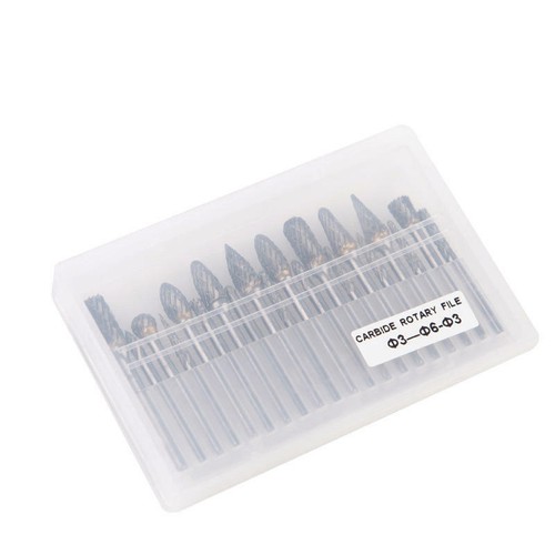 20x Head Tungsten Carbide Steel Rotary Burr Die Grinder Bit Shank Carving Set CS - Picture 6 of 6