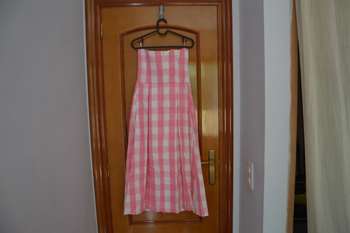 ZARA BARBIE™ THE MOVIE TRÄGERLOSES KLEID GINGHAM PINK KLEID 3067/244 ALLE GRÖßEN - Bild 8 von 12