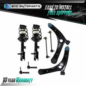 Details about 8PC Front Struts+ Lower Control Arms+ Sway Bar+Outer Tie Rod  for Compass Patriot