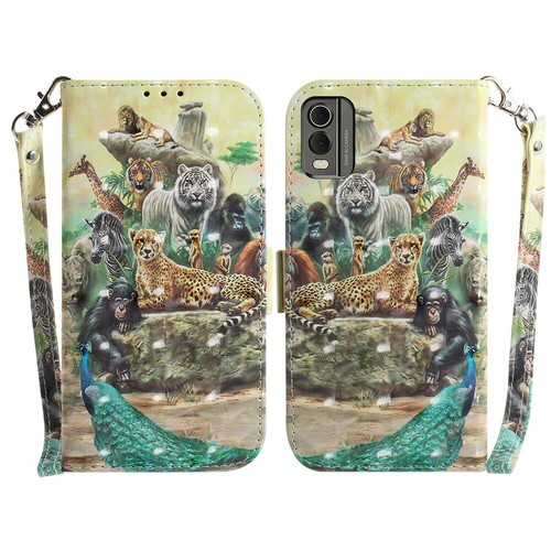 Leather 3D Painted Wallet Phone Case For Samsung J6 Plus J510 J310 A5 A320 A3 J7 - Picture 9 of 17
