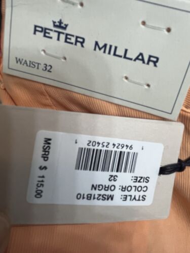 Peter Millar Shorts Orange Performance Crown Sport Golf New (A56) - Picture 2 of 3