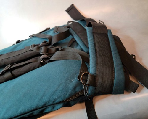 Large Hiking Backpack 24" Large Green Back Support Waist Belt Back Pack  - Picture 3 of 8