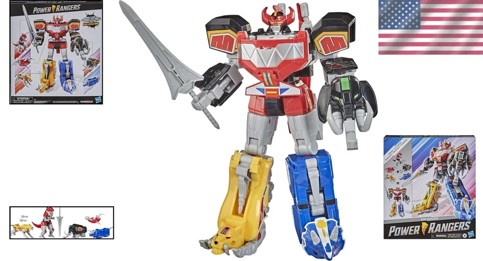 Power Rangers Megazord Megapack con 5 figuras de Dinozord Foto 2 de 4
