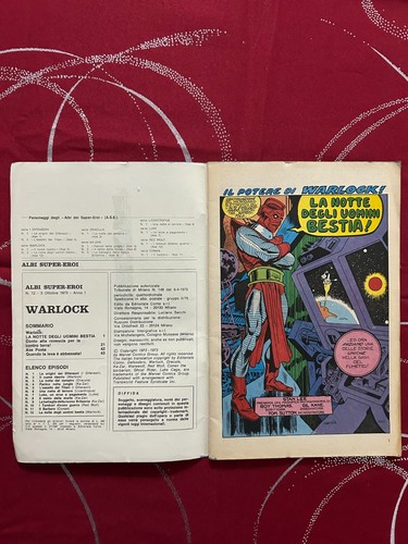 GLI ALBI DEI SUPER EROI WARLOCK N°12 LA NOTTE DEGLI UOMINI BESTIA MARVEL COMICS - Picture 5 of 11