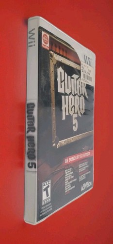 Guitar Hero 5 V (Nintendo Wii, 2009) Game Complete W/ Manual Tested Working Nice - Picture 5 of 11