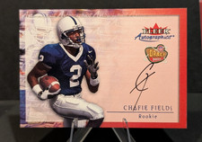 2000 Fleer Tradition Autographics Chafie Fields Rookie On Card Auto