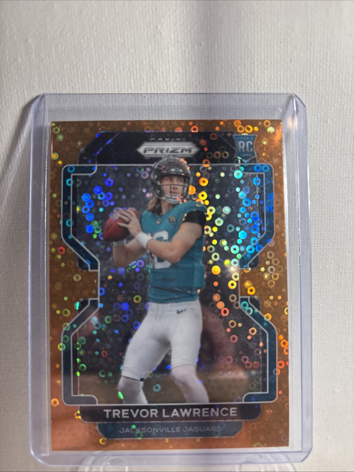 2021 Panini Prizm - Rookie Trevor Lawrence #331 Orange Disco Prizm (RC)