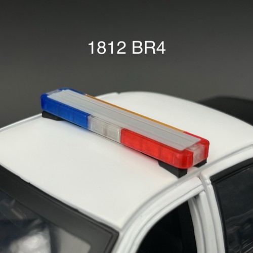 1/18 LED Ready Whelen Edge Lightbar Blue Red Amber Highway Patrol Police Sheriff - Picture 4 of 14