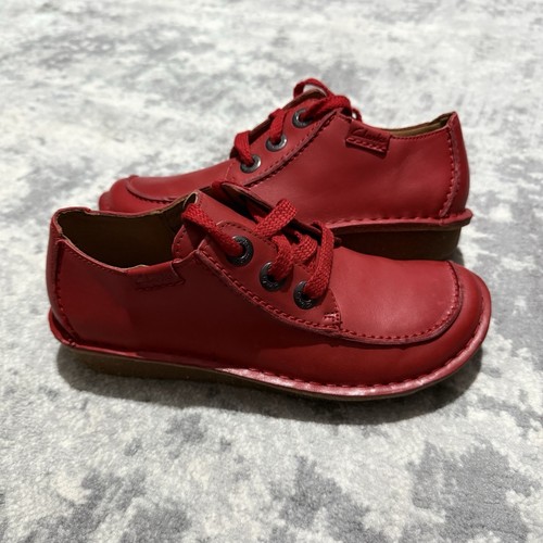 Clarks Artisan Funny Dream Red Nubuck Leather Lace Up Shoes UK 5.5 (39) Ex.cond - Picture 4 of 6