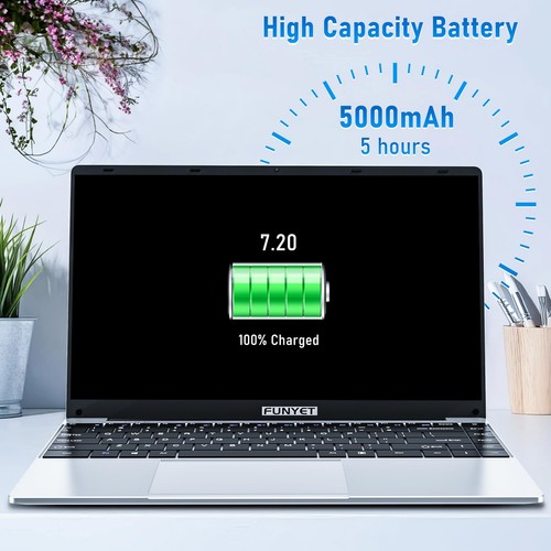 FUNYET 14 Inch Gaming Laptop, Laptop Computer 2025 Windows 11 Pro, 8GB RAM 25... - Picture 5 of 9