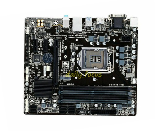 Zócalo para placa base Gigabyte GA-B150M-DS3H LGA 1151 Intel B150 DDR4 m-ATX - Imagen 2 de 4
