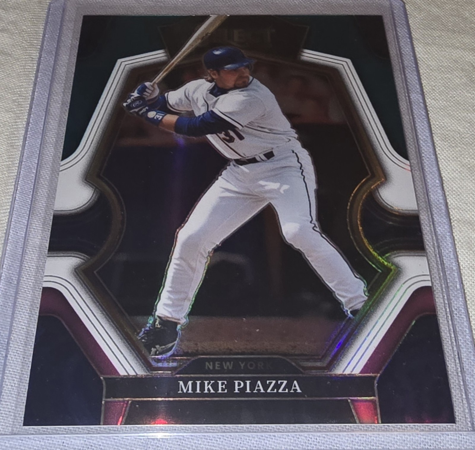 2023 Panini Select - Premier Level Mike Piazza #110 Green/White/Purple Prizm /49