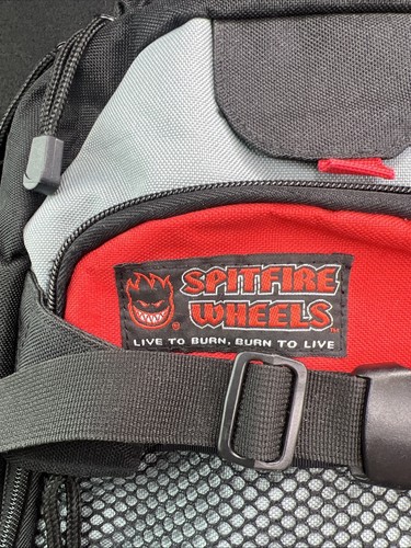 Vintage Spitfire Wheels Skate Backpack Excellent Condition Black 90s - 2000s Y2K - 第 3/8 張圖片