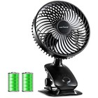 Keynice USB Fan Automatic Swing Tabletop Small Quiet Clip Rhythm Rechargeable KN