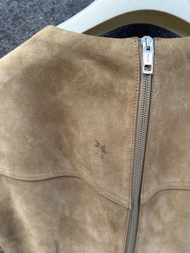 Vestido Bally Gamuza Piel de becerro Talla Pesada US8 UK12 Nuevo Con Etiquetas Foto 4 de 4