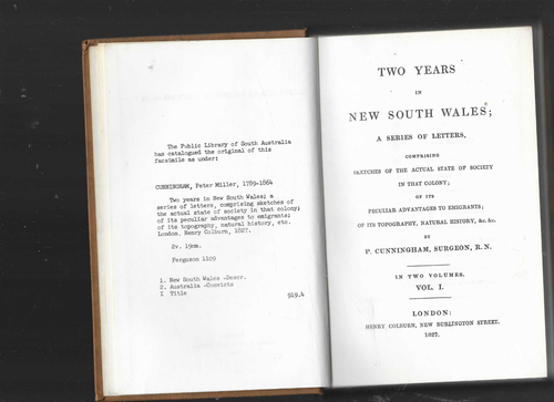Two Years In New South Wales A Series Of Letters Vol 1 & 2 Facsimile Ed H/C 1966 - Picture 3 of 4