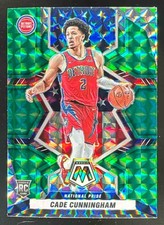 Cade Cunningham 2021-22 Panini Mosaic National Pride Green RC #260 Pistons
