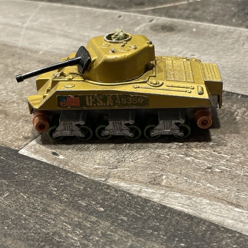 Vintage 1974 Matchbox Battle Kings K-101 Diecast Sherman Tank - Picture 4 of 11