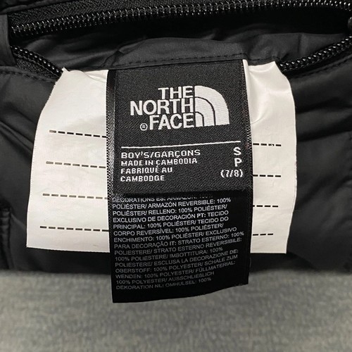 The North Face Jacket Boys Size Small 7/8 Parka Reversible Mossbud Black Coat S - Picture 7 of 10