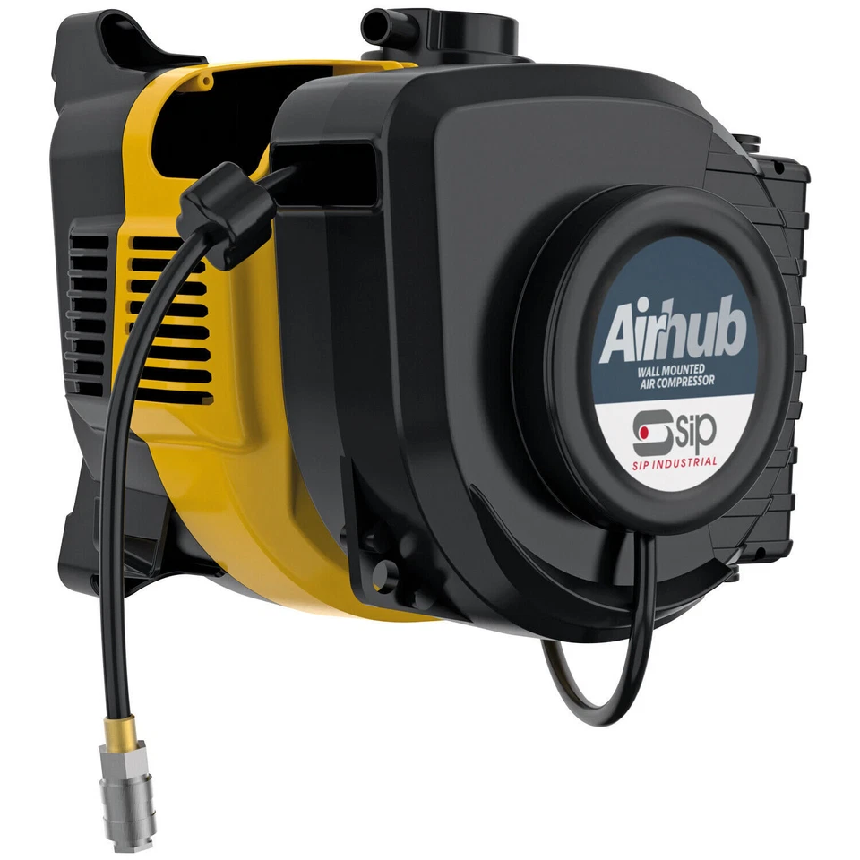 SIP AirHub Air Compressor Wall-Mounted Direct Drive 1.5hp 8 Bar 6.3CFM Low Noise - Image 2 of 4