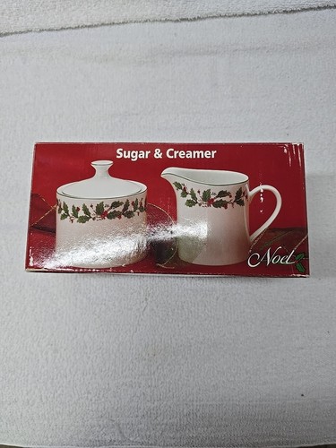 Neu im Karton CCA Zuckerdose mit Deckel & Milchkännchen Noel Set Weihnachten 1999 - Bild 3 von 5