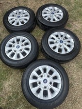 5 x GENUINE 16" FORD TRANSIT CUSTOM LIMITED SPORT ALLOYS WHEELS VAN TYRES