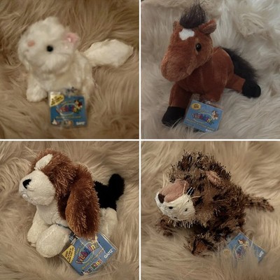 Webkinz Brown Arabian, Lil Kinz Basset Hound, Lil Persian Cat & Lil Leopard- NWT