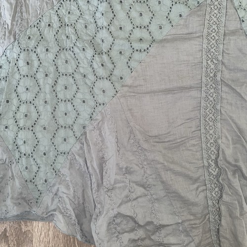 Falda Xhilaration Mujer Midi Larga Boho Asimétrica Fluida Salvia Capricho - Imagen 5 de 8