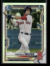 2021 Bowman Draft #BDC-174 Marcelo Mayer Boston Red Sox Chrome Refractor