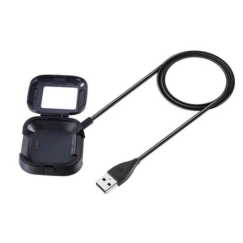 3.28ft Replacement USB Charger Charging Case Dock for Fitbit Versa 2 Smart Watch - Photo 6 sur 8