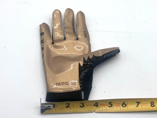 Nike Jordan Vapor Knit Football Gloves Mens L Black /Metallic Gold Mens Slip-On - Picture 6 of 6