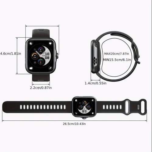 Blackview R50 Smartwatch w/ Alexa Voice Call GPS Tracking 100+ Sport Modes - Picture 9 of 9