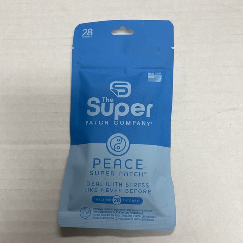 The Super Patch Company PEACE Super Patch Deal with Stress 28 Aufnäher NEU!