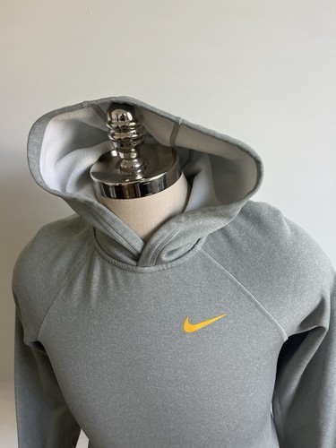 Felpa con cappuccio Nike Livestrong donna grigia Therma Fit taglia media pullover lungo - Foto 2 di 7