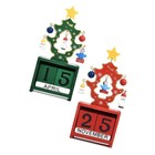 2 PCS Wood Ornaments Calendar Christmas Decoration Wedding Wooden