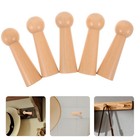  10 Pcs Wooden Coat Hooks Decorative Wall Bag Storage Farmhouse Towel