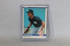 ORIGINAL 1984 FLEER DON MATTINGLY # 131 ROOKIE BASEBALL CARD NEW YORK YANKEES